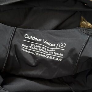 Outdoor Voices Black Active Athleisure Dress with built in shorts